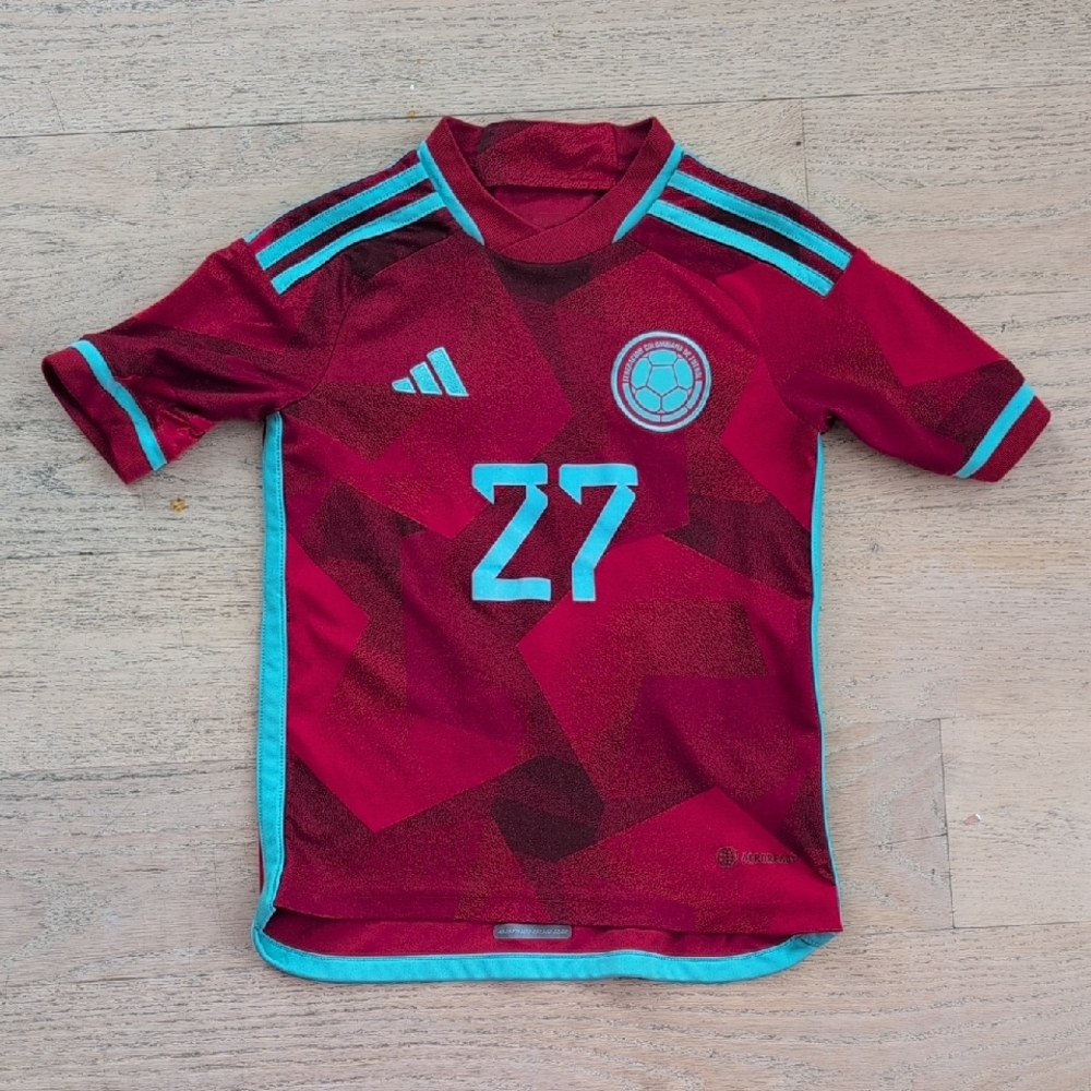 Colombia National Team Soccer Jersey Kids 7-8y